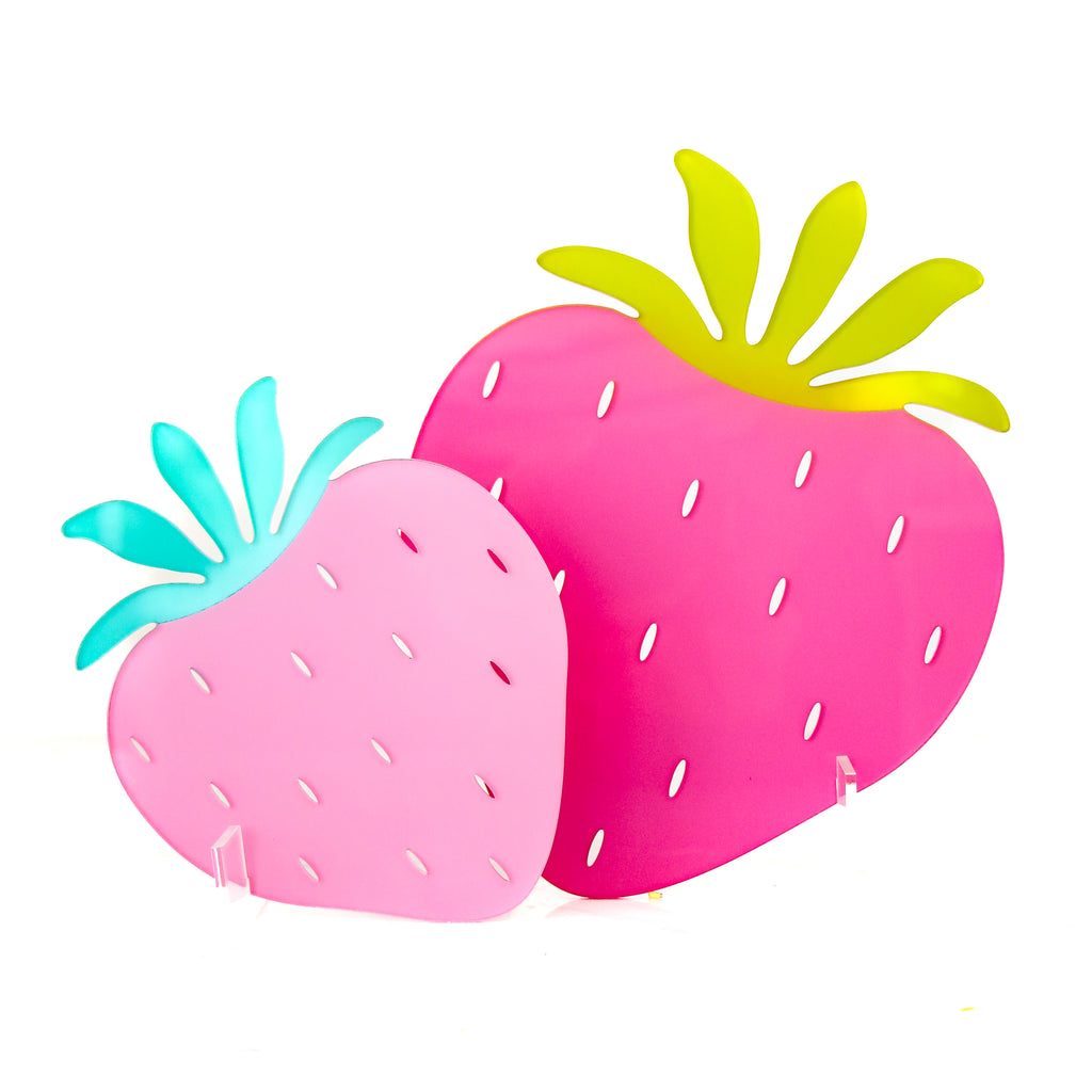 Kailo Chic Acrylic Strawberries Standing Decor