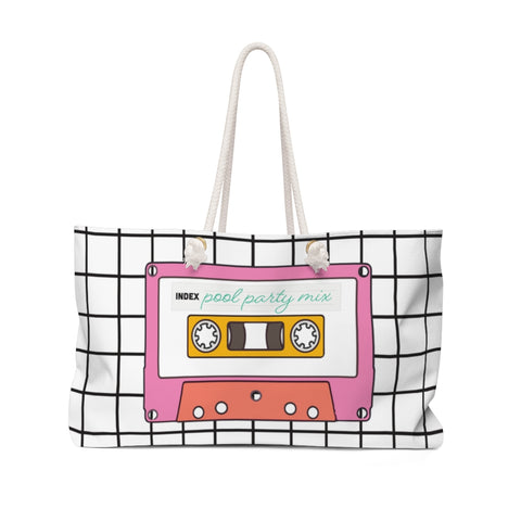 Pool Party Mix Cassette Tape Summer Tote Bag