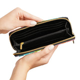 Rainbow stripe Zipper Wallet