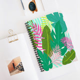 Tropical Palm Leaf Notebook - Ruled Line
