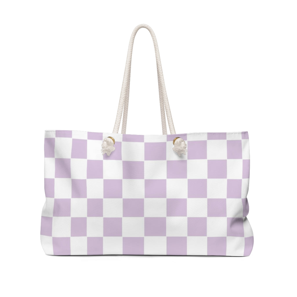 Periwinkle purple grid Summer Tote Bag – Kailo Chic