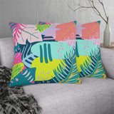 80's Tropical Outdoor Pillows