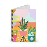 Plant Lady Desert Print Notebook - Ruled Line