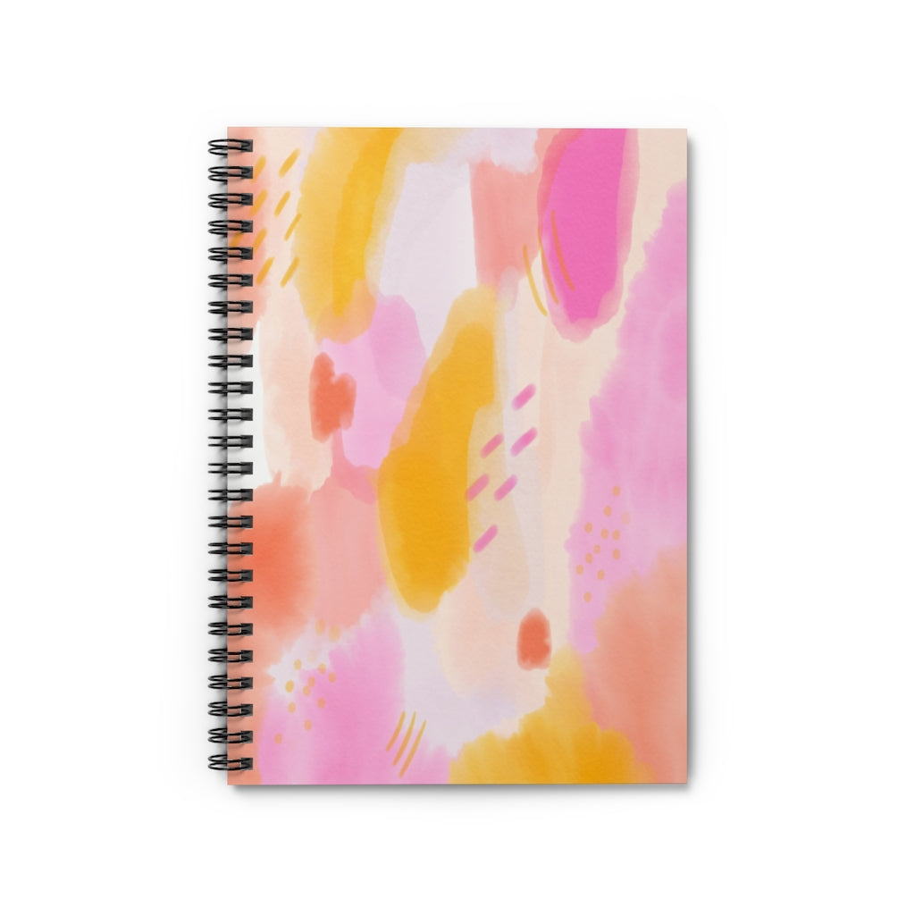 Pink Watercolor Notebook - Ruled Line – Kailo Chic