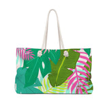 Tropical Print Summer Tote Bag