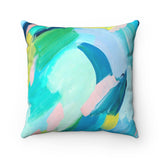 Pond Abstract Art Throw Pillow