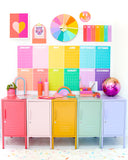 Rainbow paper wall calendar