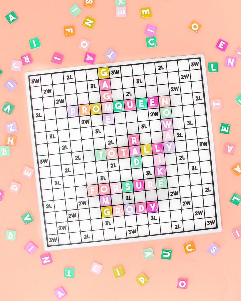 DIY Rainbow Scrabble with the Glowforge Cut File