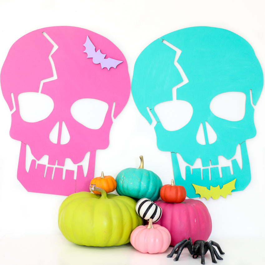 DIY Skull Halloween Wall Decorations