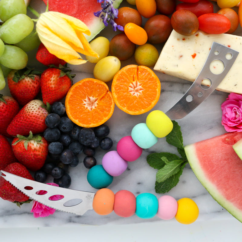 DIY Colorful Modern Cheese Knives