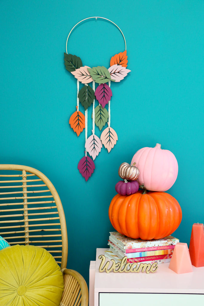 DIY Fall Leaf Wall Hanging