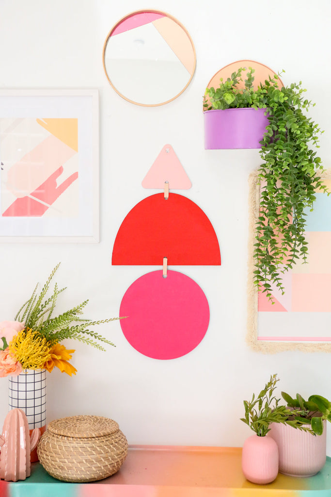 DIY Giant Geometric Wall Hanging