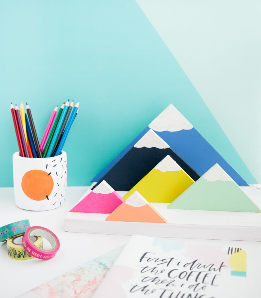 DIY Mountain Range Paper Organizer