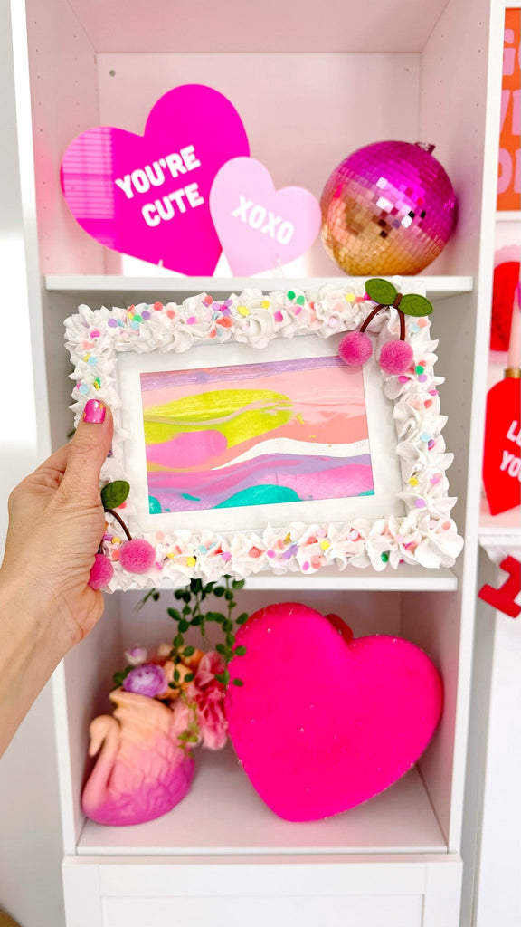 DIY Cake Frosting Picture Frame