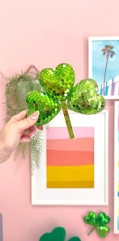 DIY Disco Shamrocks