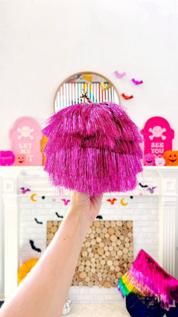 DIY Fringe Pumpkins