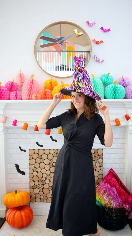 DIY Fringe Witch Hat