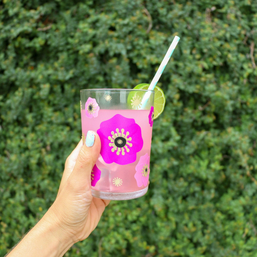 How to Make Floral Cocktail Glasses