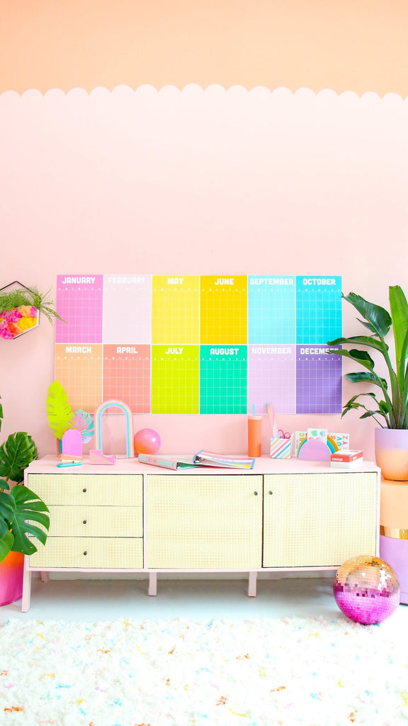 Printable Rainbow Calendar