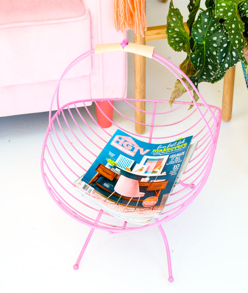Simple Magazine Rack Makeover