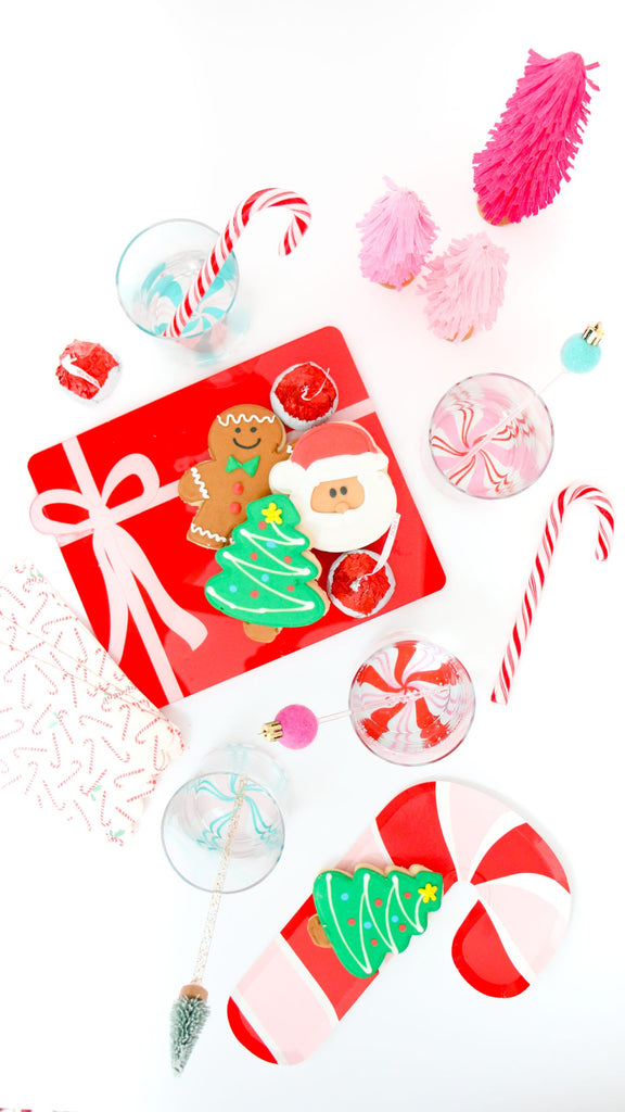 Peppermint Swirl Drinking Glasses