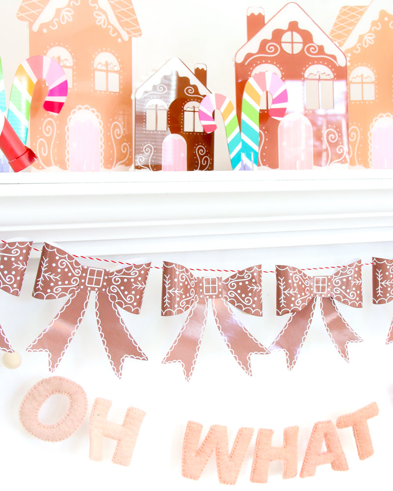 Gingerbread Bow Printables