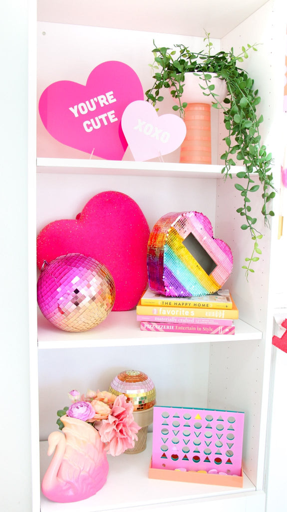 DIY Rainbow Disco Valentine Box