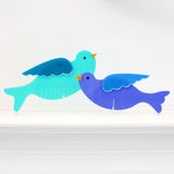 Acrylic Blue birds