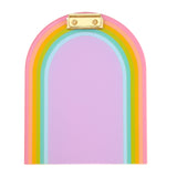 Rainbow arch patterned acrylic clipboard