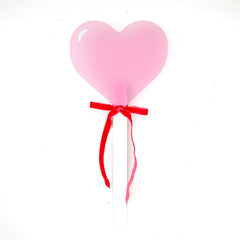 Heart lollipop acrylic wall art