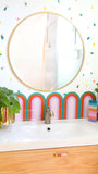 Rainbow Arch Acrylic Wall Tile - reverse rainbow
