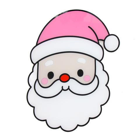Santa acrylic wall art sign