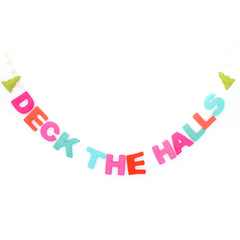 Deck the Halls felt Christmas garland