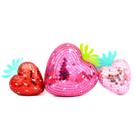 Disco strawberries - set of 3