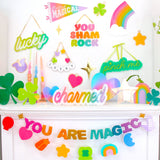 You Sham Rock rainbow acrylic wall art sign