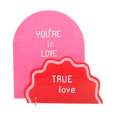 Red and Pink Acrylic party decor signs- customizable