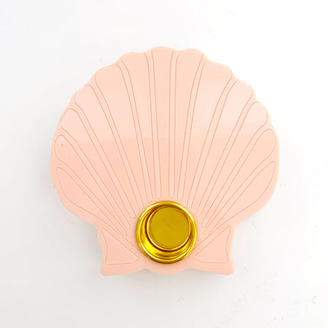 Sea shell acrylic candle holder