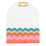 Scallop edge acrylic clipboard