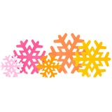Acrylic Snowflakes - warm tones