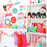 Red and Pink acrylic Standing Ornaments