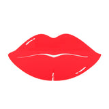 Red lips standing acrylic decor