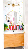 Rainbow Arch Acrylic Wall Tile - reverse rainbow