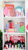 Lavender, pink, and Coral Swirl Patterned acrylic Christmas trees