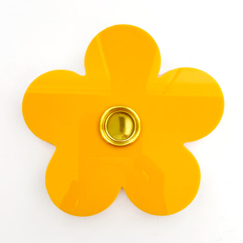 Daisy flower acrylic candle holder