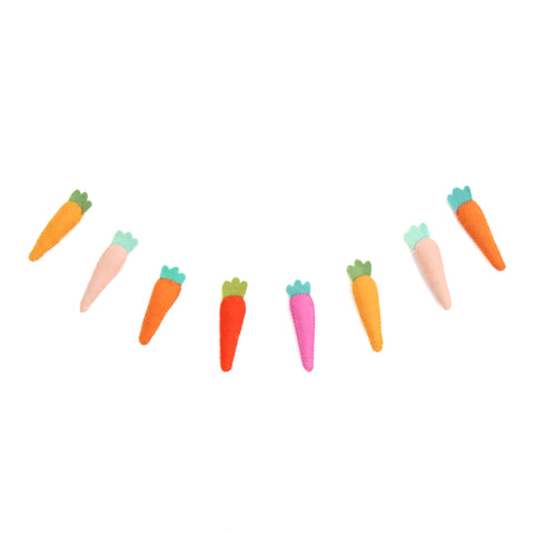 Carrot Felt Garland