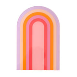 Rainbow Arch Acrylic Wall Tile - purple, peach, and pink