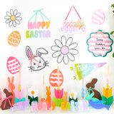Totally Eggstra hanging acrylic sign
