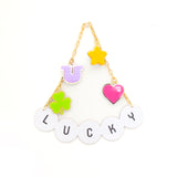 Lucky charm bracelet acrylic wall art