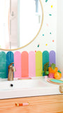 Arch acrylic backsplash tiles
