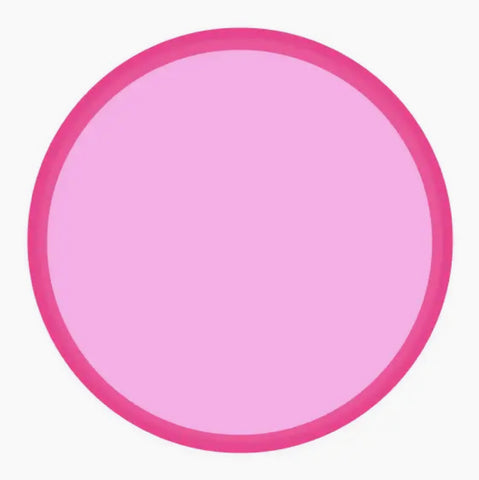 Two tone pink color block paper plates